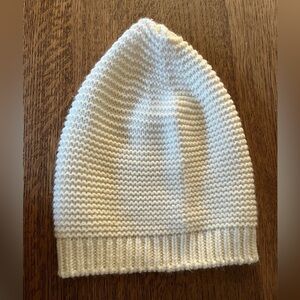 ETEREO Cream Colour Knit Touque Winter Hat Unisex NWT Classic Neutral Cozy